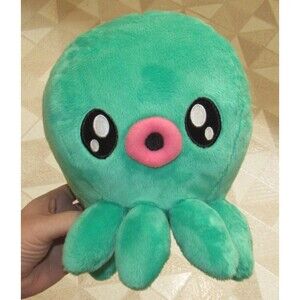 Tako Octopus Squid  Plush Stuffed Animal Bandaid Green 9" KIDROBOT TADO EUC